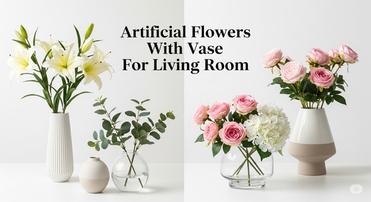 Artificial Flowers with Vase for Living Room Décor – Best Styling Ideas