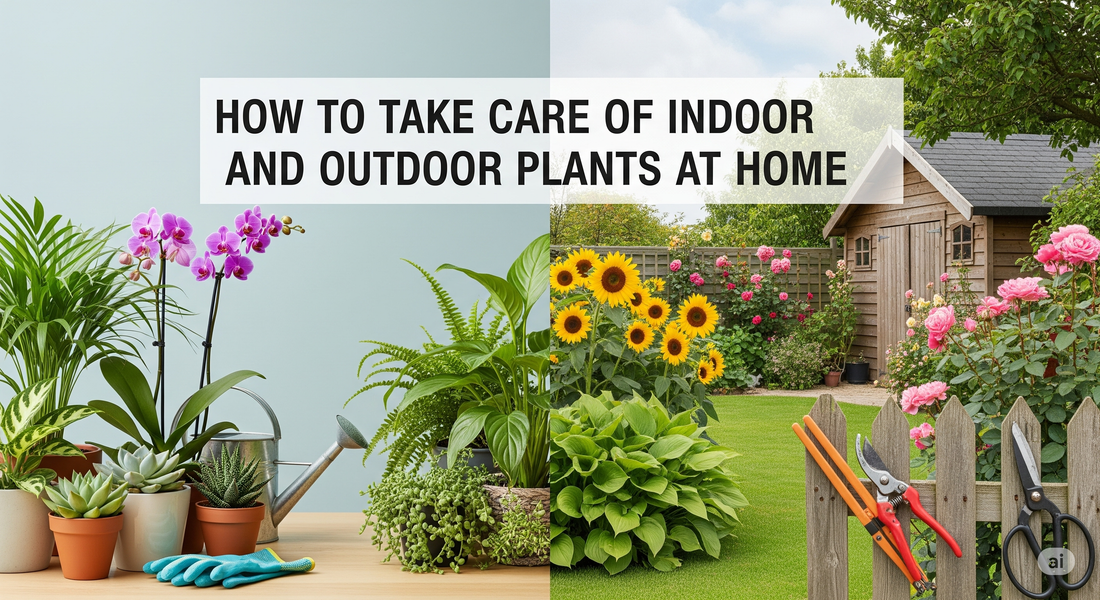How to Take Care of Indoor and Outdoor Plants at Home