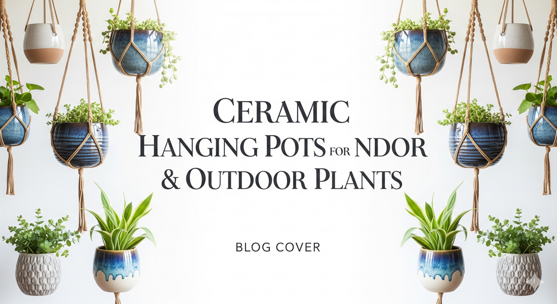 Ceramic Hanging Pots for Indoor & Outdoor Plants | Stylish Planters