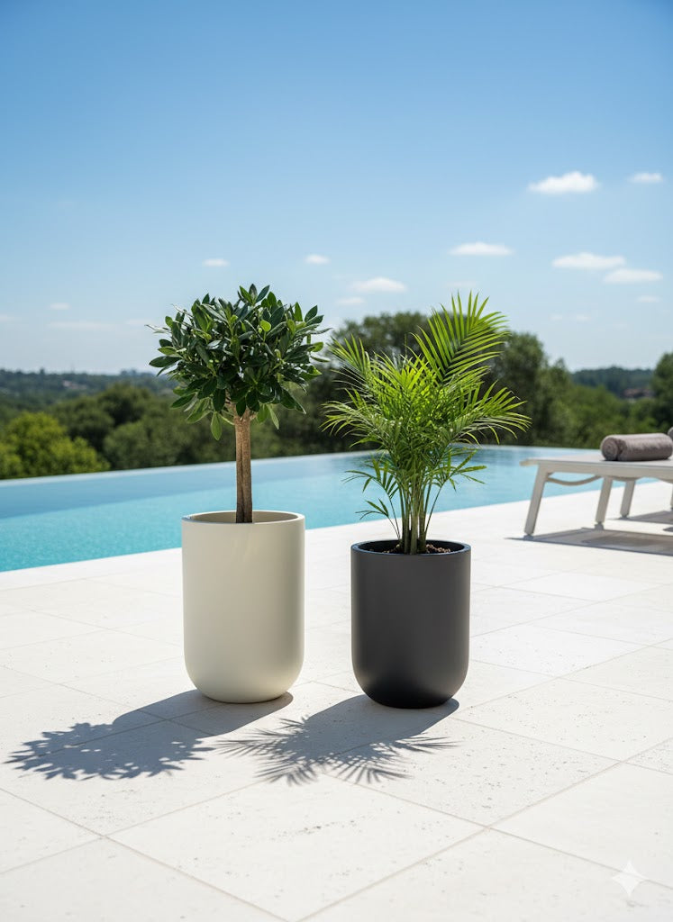 Large Cylindrical Planters FRA51 - My Store