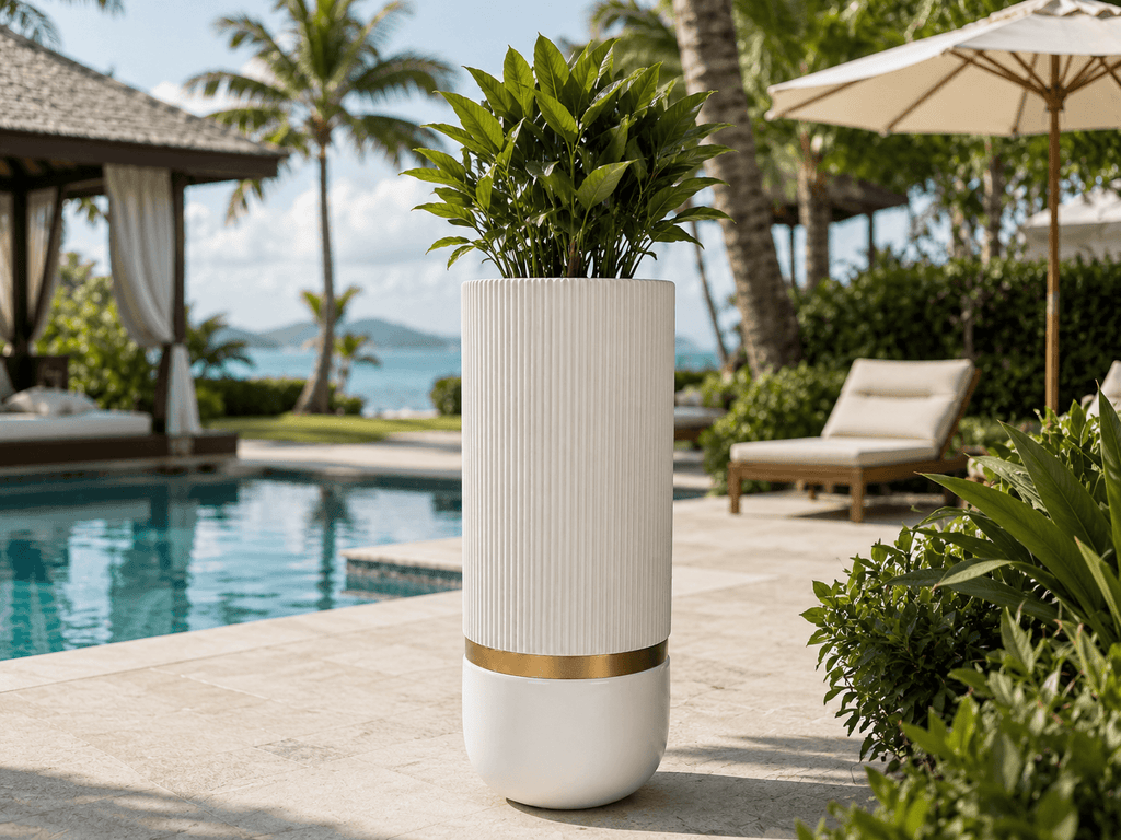 Premium Ribbed Planter with Slits FRA92 - My Store